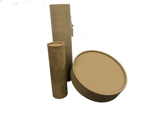 Diâmetro 16 mm Recipiente de papel Kraft Litho CMYK Embalagem de cilindro de papel